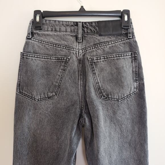 Zara Faded Black High Rise The 90's Mom Fit Jeans Size 2 - Picture 6 of 12